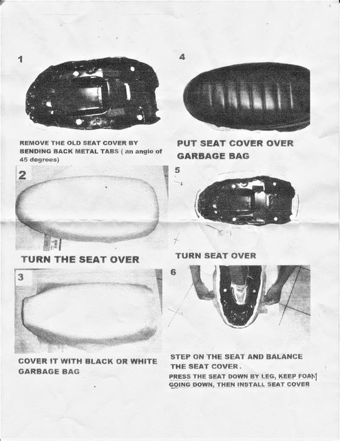 These instructions are crap nothing to do with this seat .