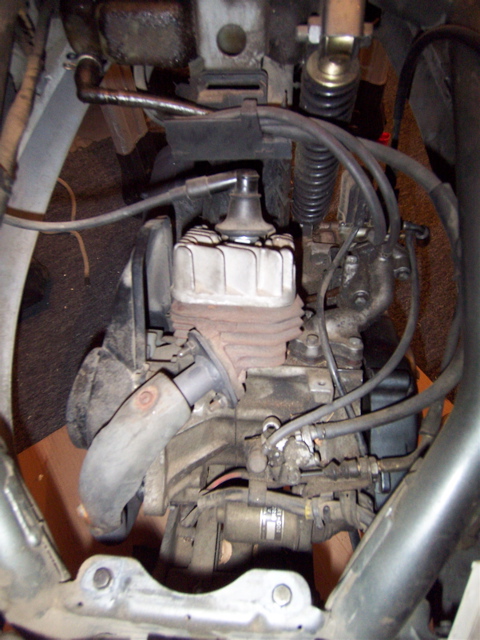 I was re cleaning the carb on the spree  and thought  try to swap the carb from the Tact kinda the same kinda different the intake looks very different ???
