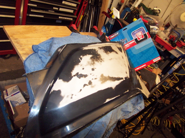 I used a wet sand to smooth out the damage .