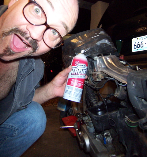 NOOOO WAY  ... shot some starting fluid in the carb ...WAAAAAAAAAAAAAAAAAAAA first time ... shut it down right away , it might like some oil w/ that  starting fluid .