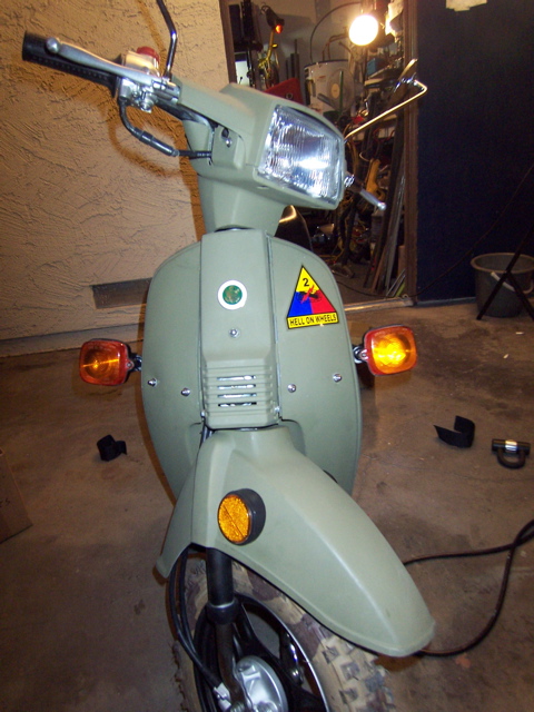 stuck a badge on the front