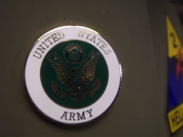 I am on a first name basis at the army surplus store .