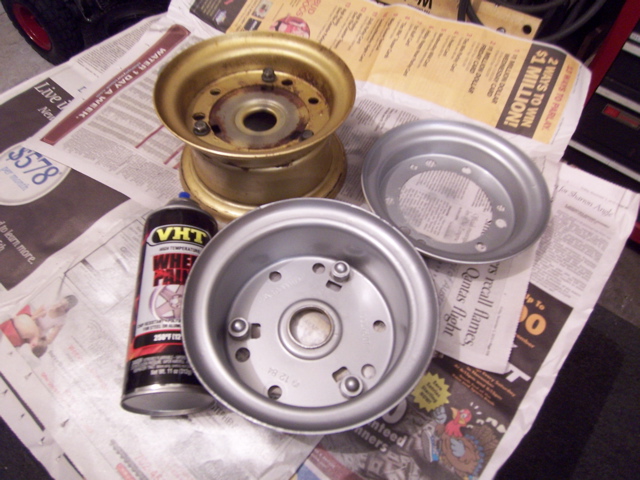 The rear  rims were easy ,after you get the bolts off ...