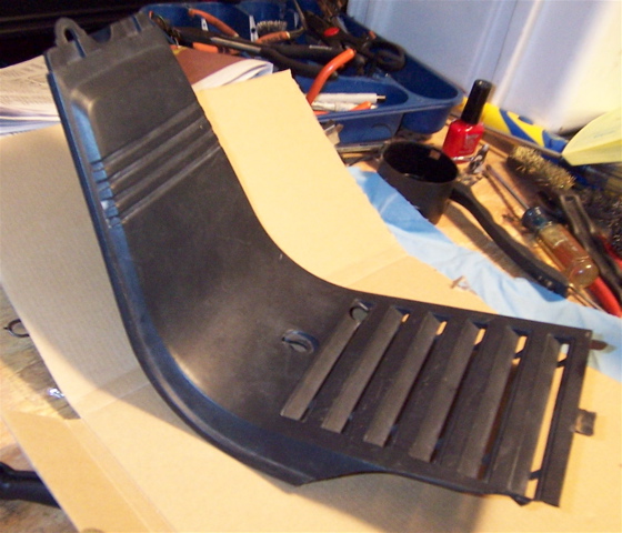 Floor panel w/ left side damage  .