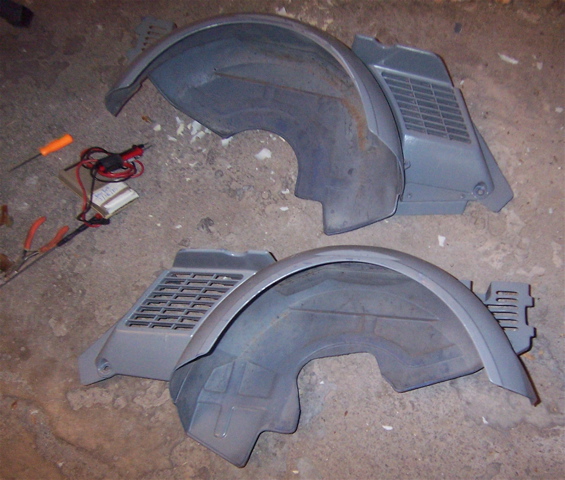 The plastics come off easy enough