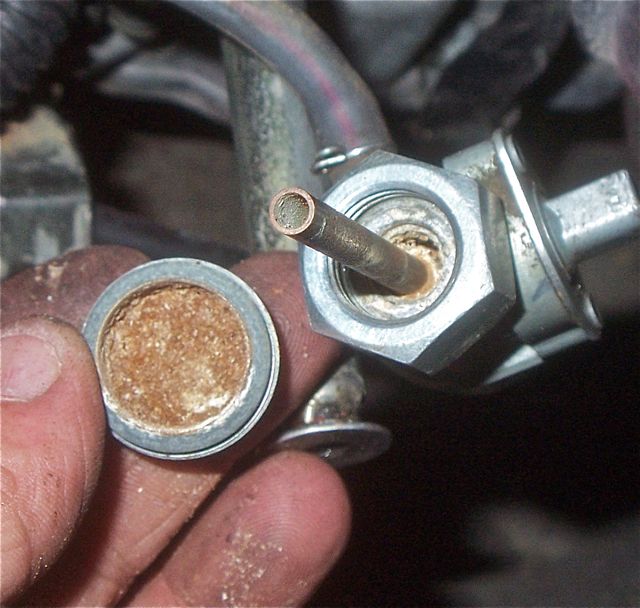 I thought I would check my petcock .