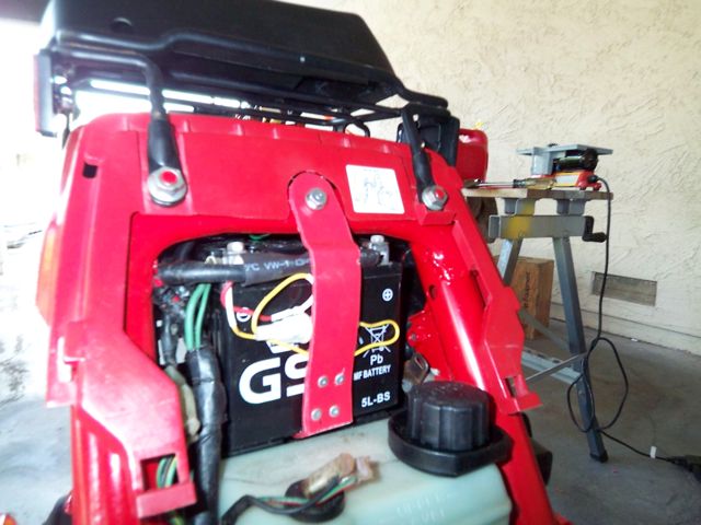 No I didn't rivit into the battery .