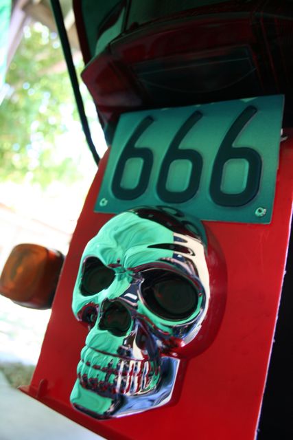 This was a old car plate I cut out just the numbers