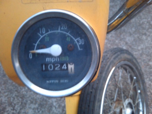 Just 1024 on this thing :)  Plenty of life left in it.