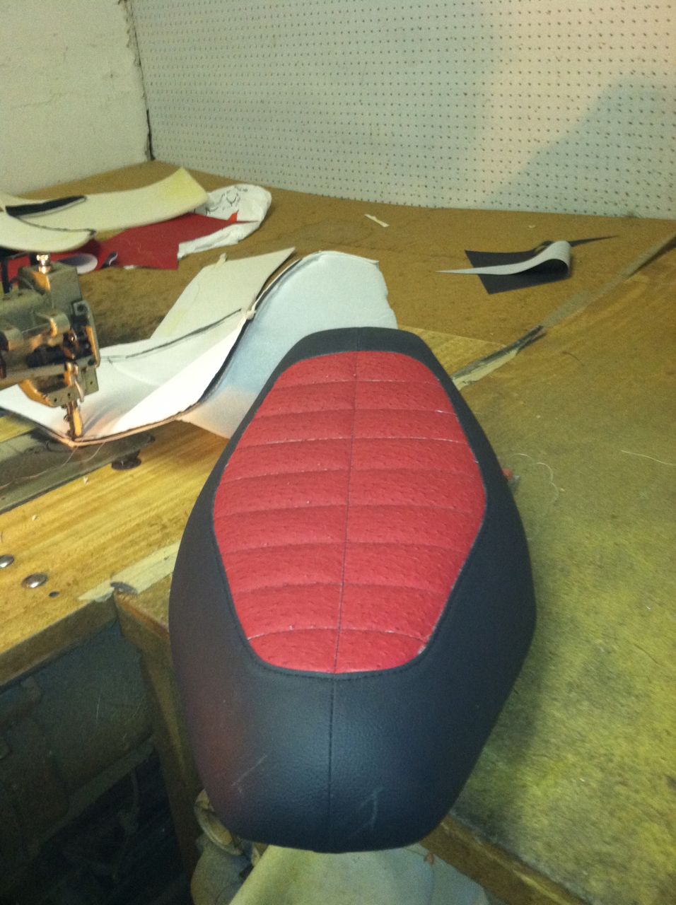 OK this took a few days   guess it was the black stitching I asked for .... ?