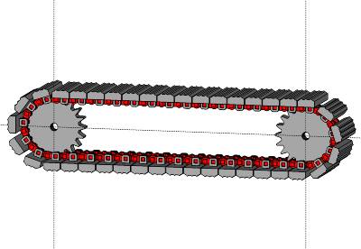 WHy is it running like those tractor with a chains wheels on a hard surface?