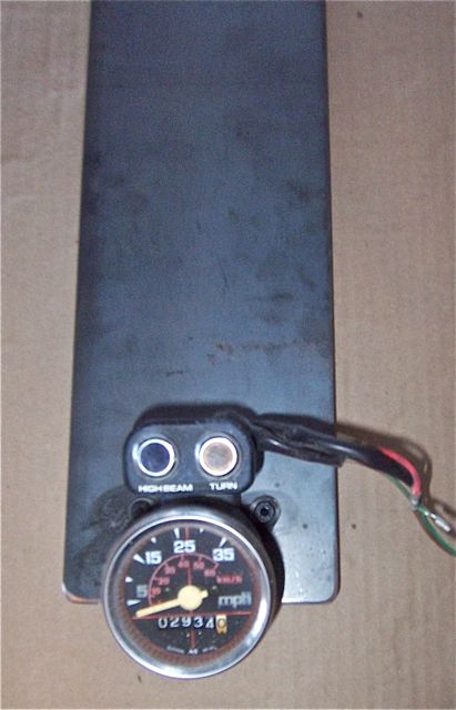 use your speedo as a template  drill holes